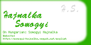 hajnalka somogyi business card